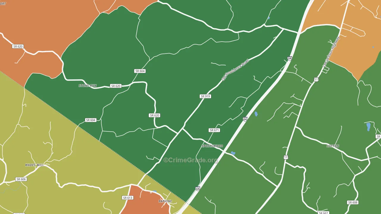 24476, VA Map of Drug-Related Crime Rates