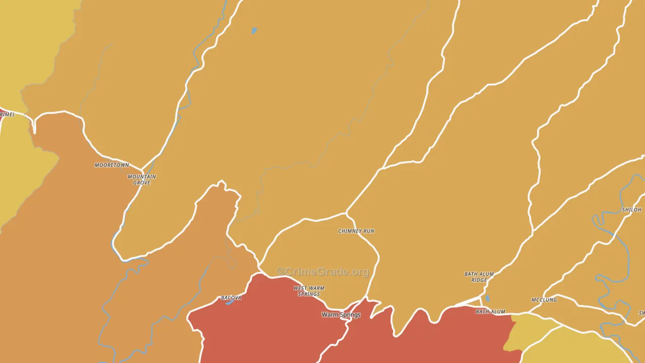 24484, VA Map of Drug-Related Crime Rates