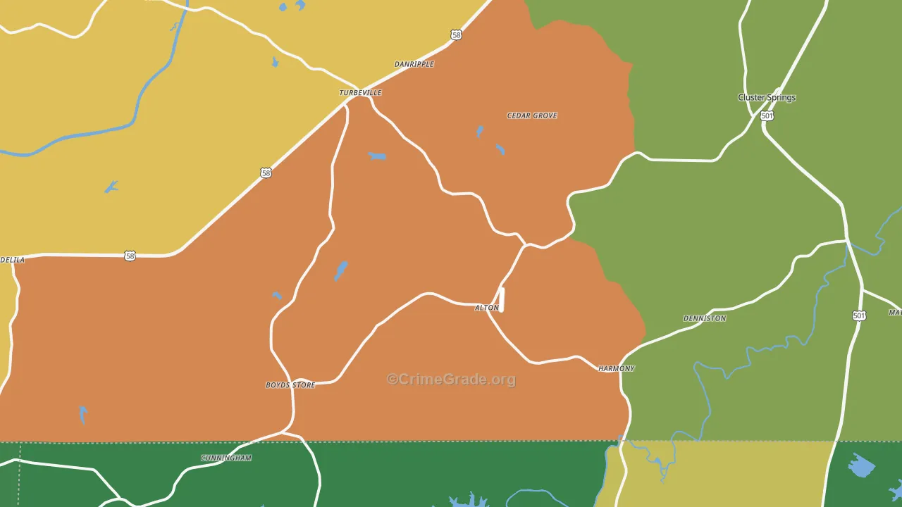 24520, VA Map of Drug-Related Crime Rates