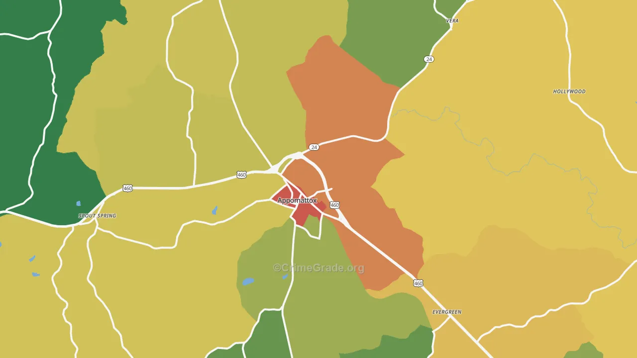 24522, VA Map of Drug-Related Crime Rates