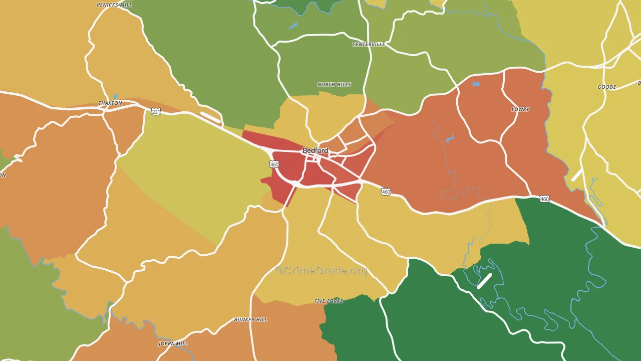 24523, VA Map of Drug-Related Crime Rates