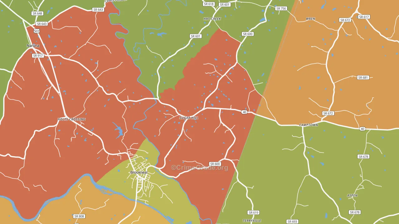 24528, VA Map of Drug-Related Crime Rates