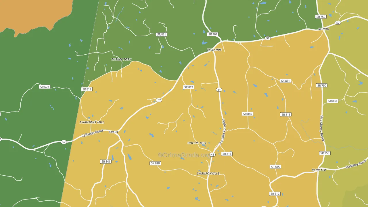 24530, VA Map of Drug-Related Crime Rates
