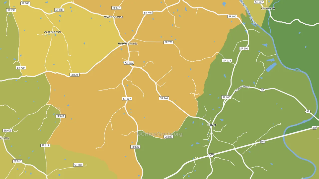 24534, VA Map of Drug-Related Crime Rates