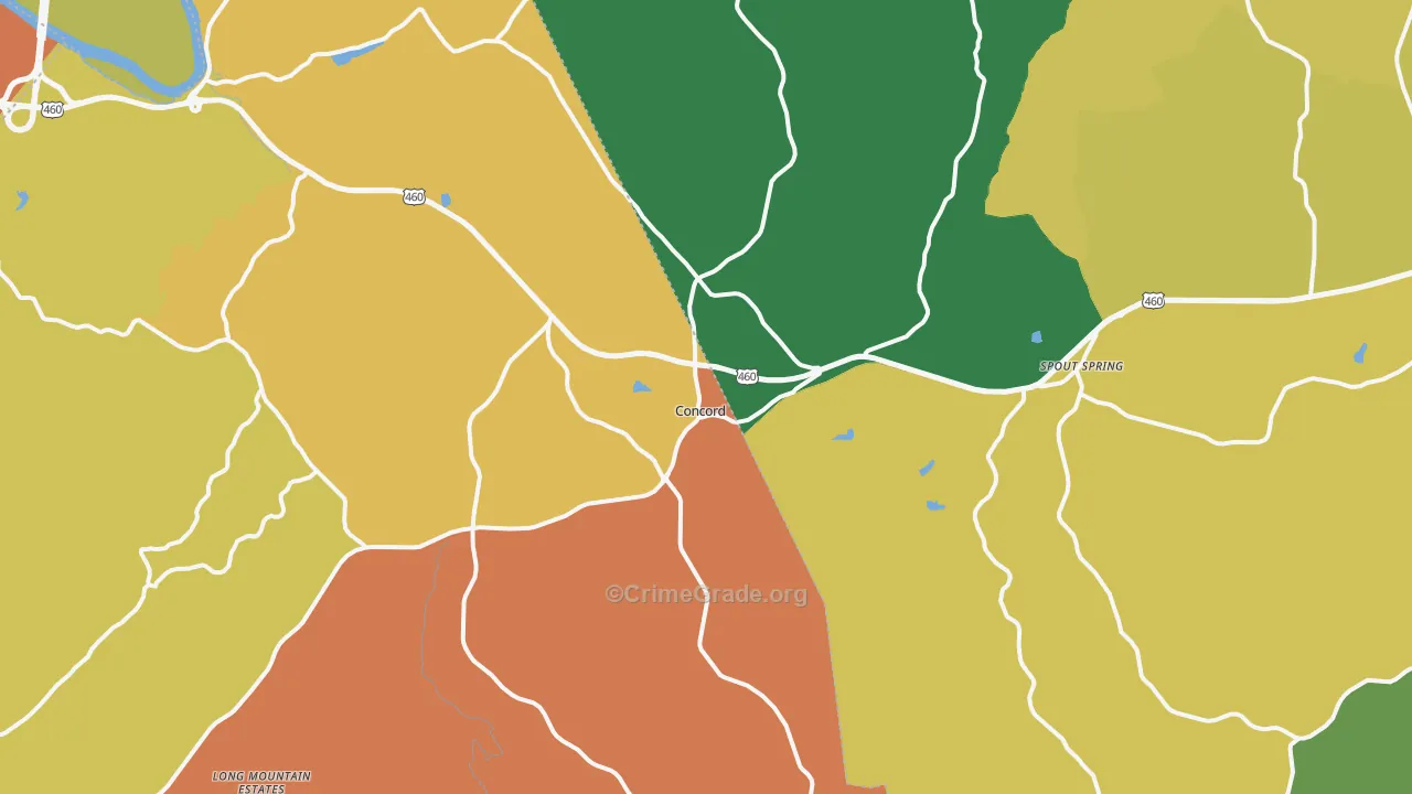 24538, VA Map of Drug-Related Crime Rates
