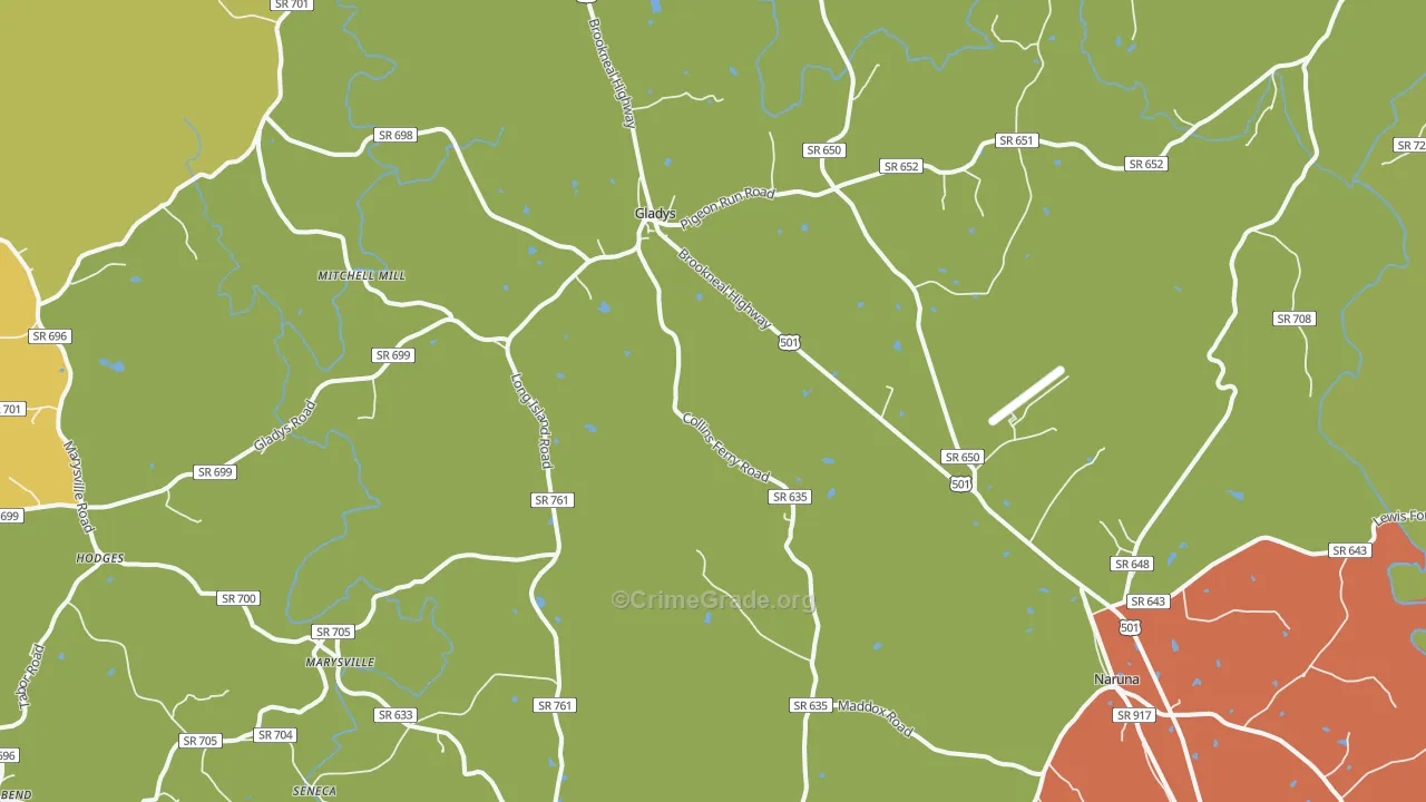 24554, VA Map of Drug-Related Crime Rates