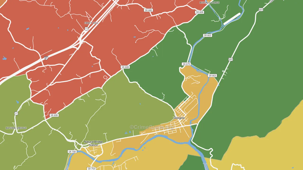 24555, VA Map of Drug-Related Crime Rates