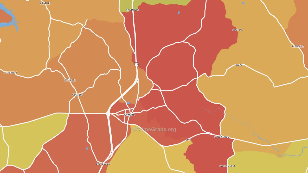 24557, VA Map of Drug-Related Crime Rates