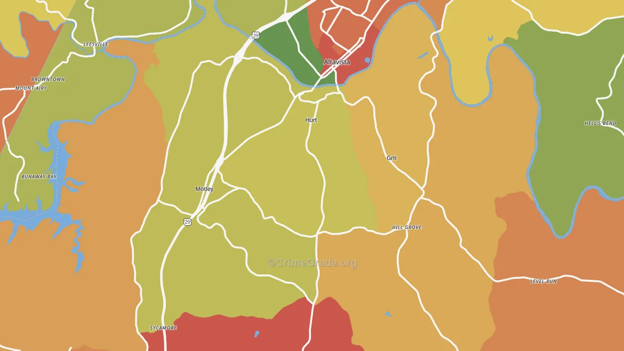 24563, VA Map of Drug-Related Crime Rates