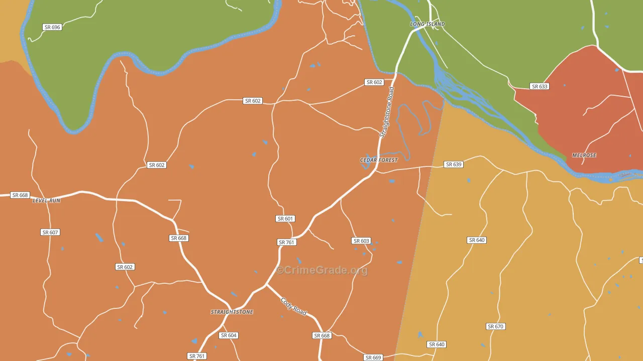 24569, VA Map of Drug-Related Crime Rates