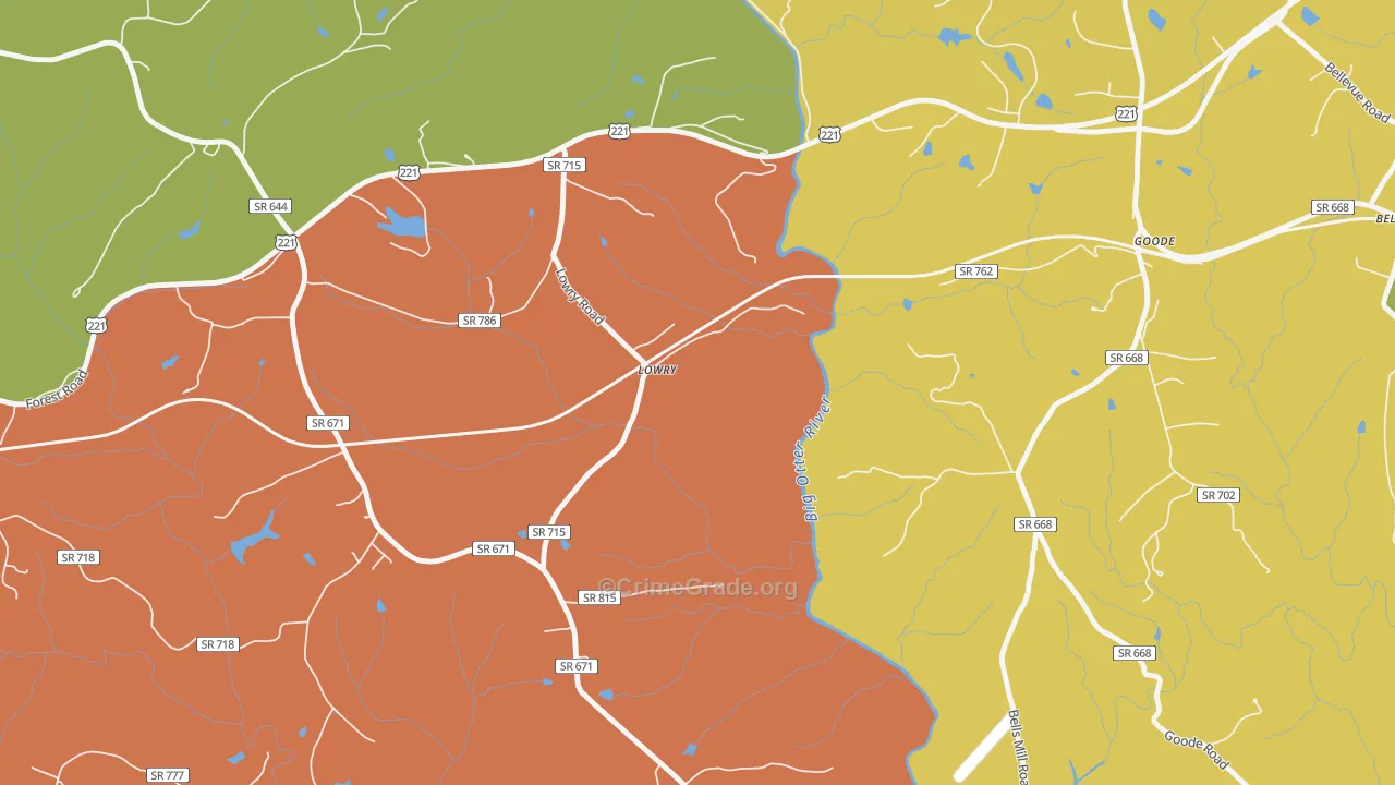 24570, VA Map of Drug-Related Crime Rates