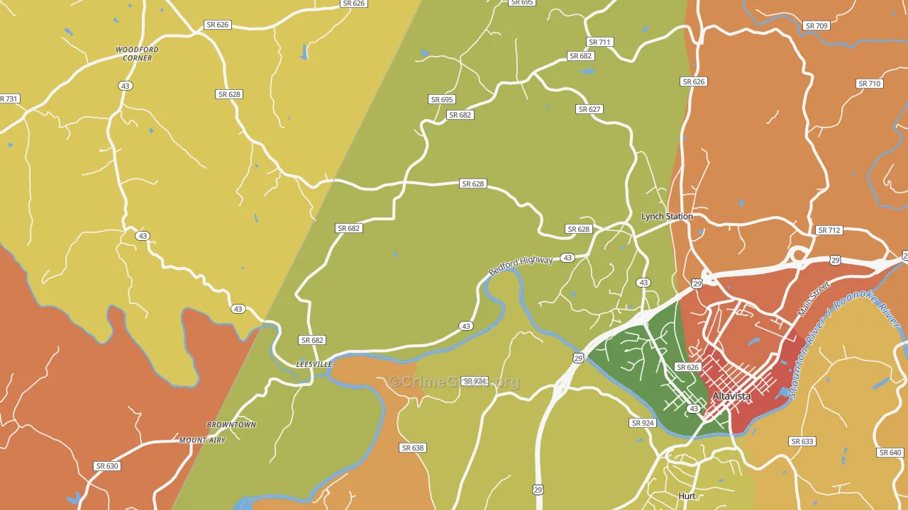 24571, VA Map of Drug-Related Crime Rates