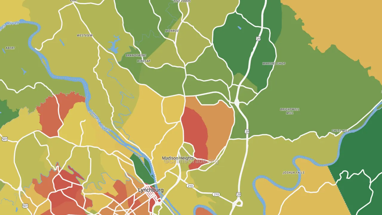 24572, VA Map of Drug-Related Crime Rates