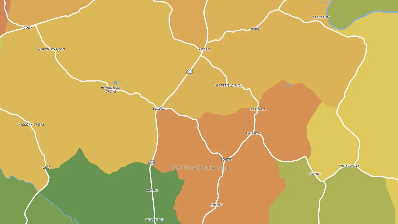 24577, VA Map of Drug-Related Crime Rates