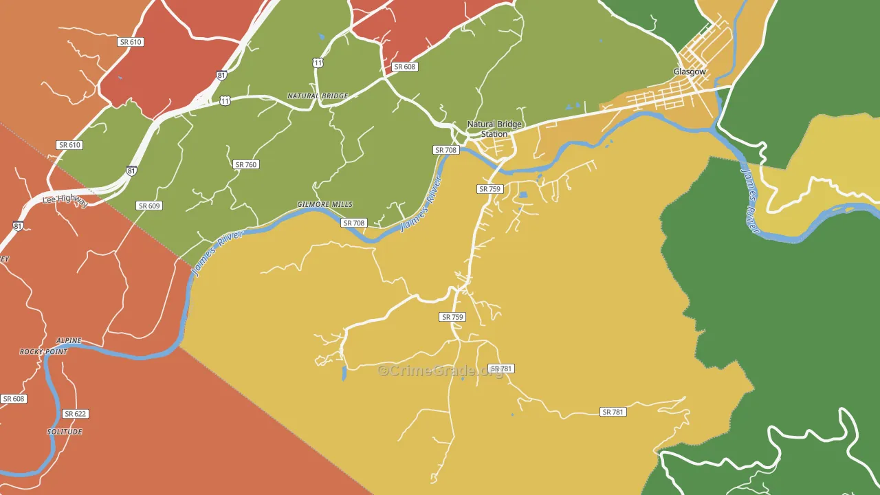 24579, VA Map of Drug-Related Crime Rates