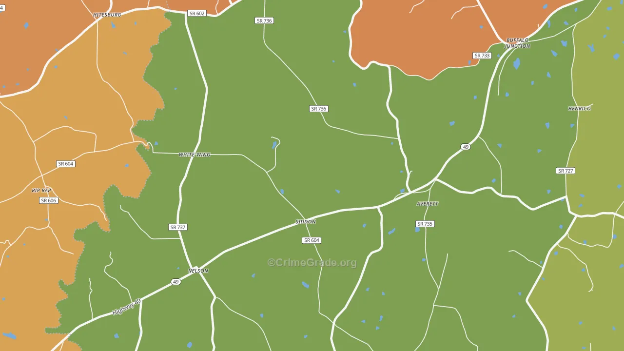 24580, VA Map of Drug-Related Crime Rates