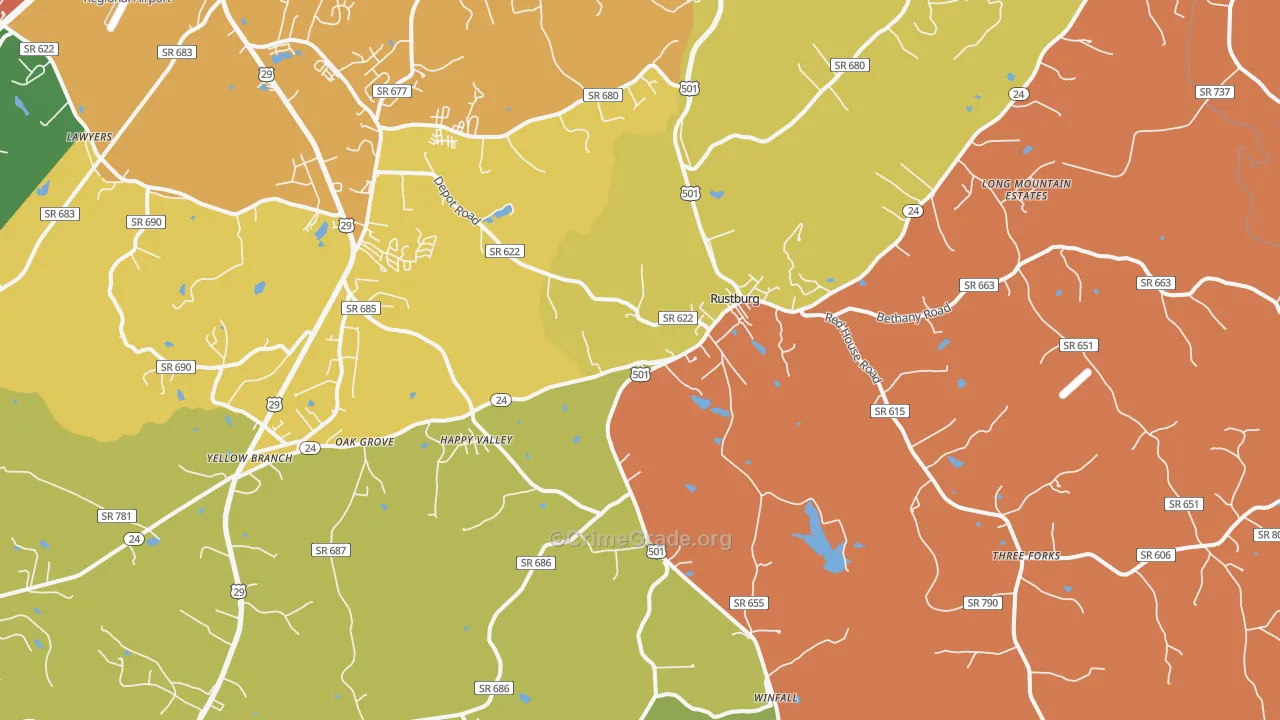 24588, VA Map of Drug-Related Crime Rates