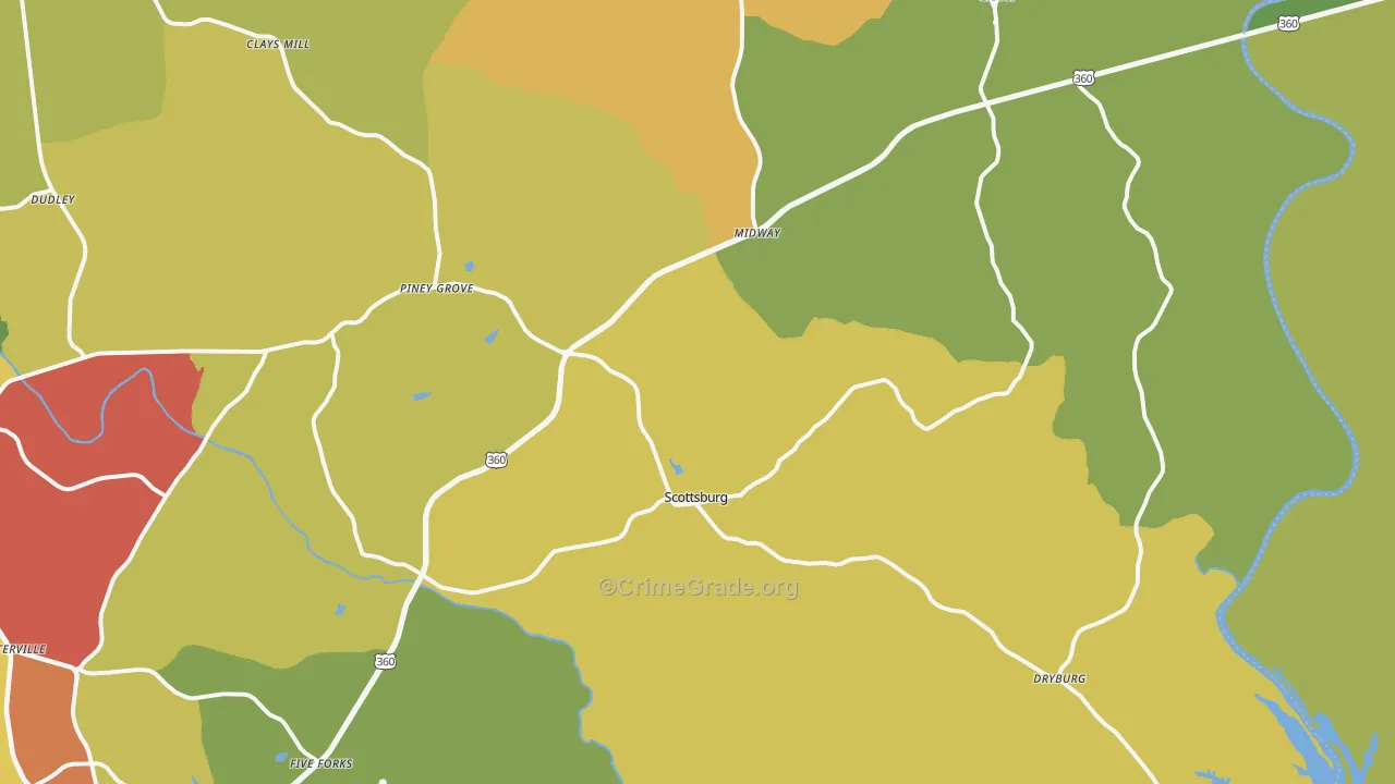 24589, VA Map of Drug-Related Crime Rates