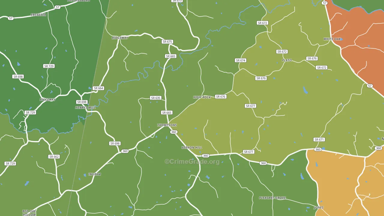 24597, VA Map of Drug-Related Crime Rates