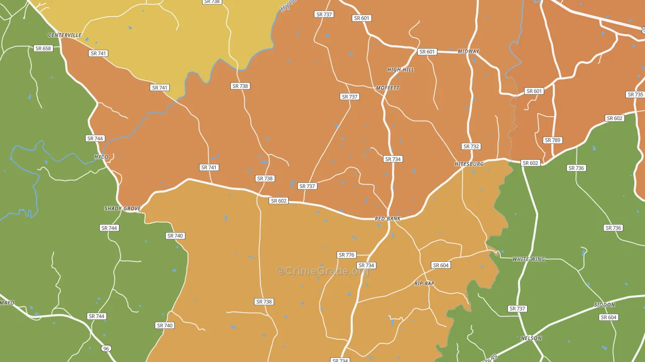 24598, VA Map of Drug-Related Crime Rates
