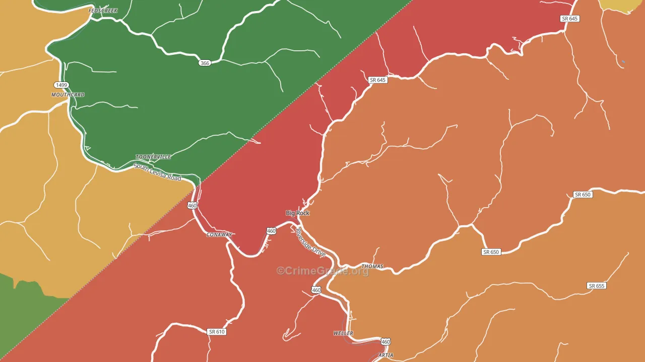 24603, VA Map of Drug-Related Crime Rates