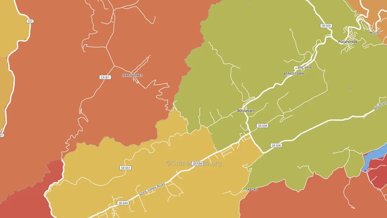24606, VA Map of Drug-Related Crime Rates