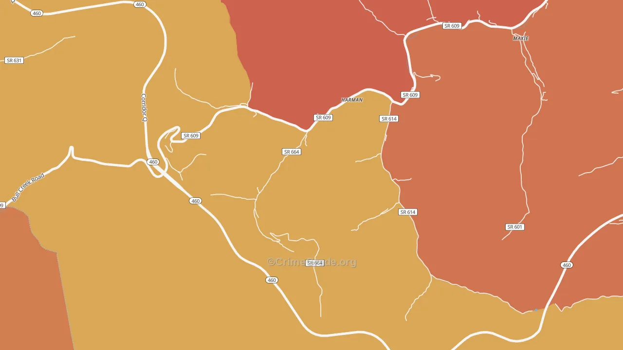 24628, VA Map of Drug-Related Crime Rates
