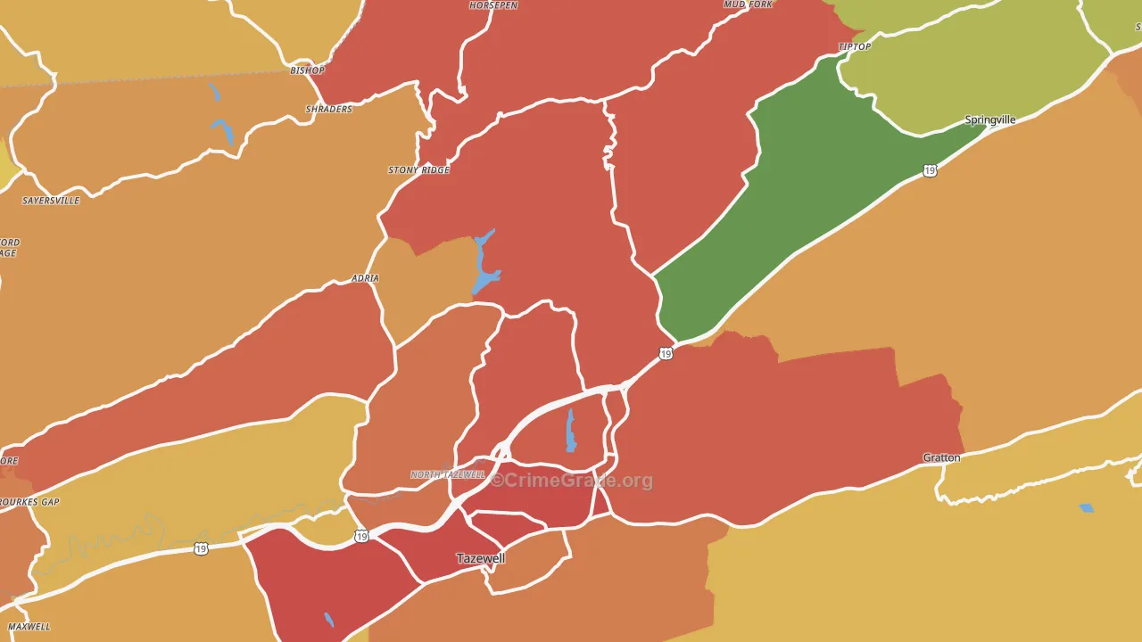24630, VA Map of Drug-Related Crime Rates