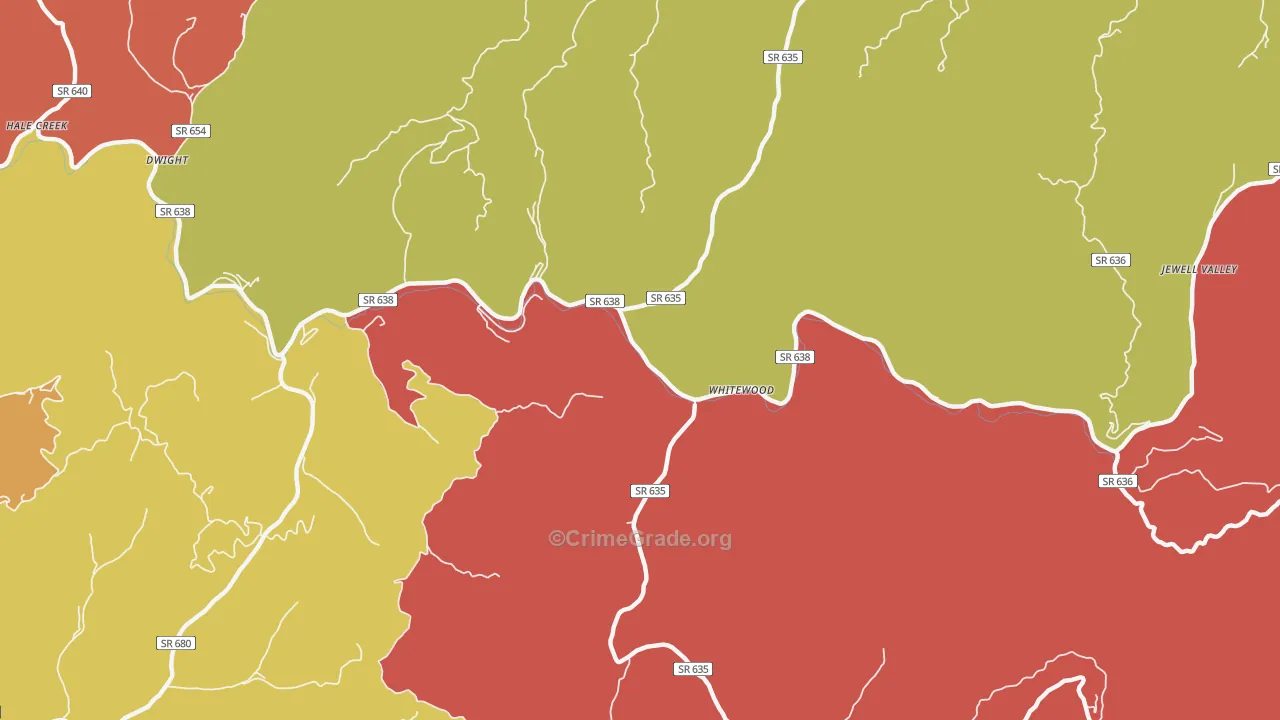 24657, VA Map of Drug-Related Crime Rates