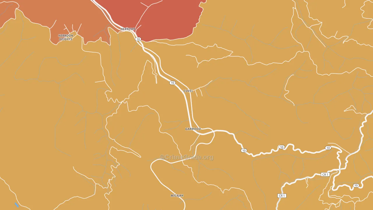 24719, WV Map of Drug-Related Crime Rates