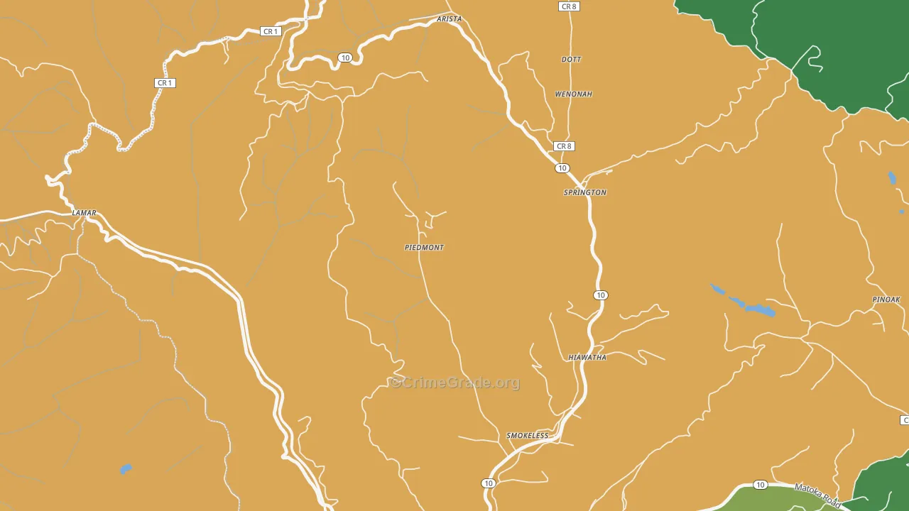 24729, WV Map of Drug-Related Crime Rates