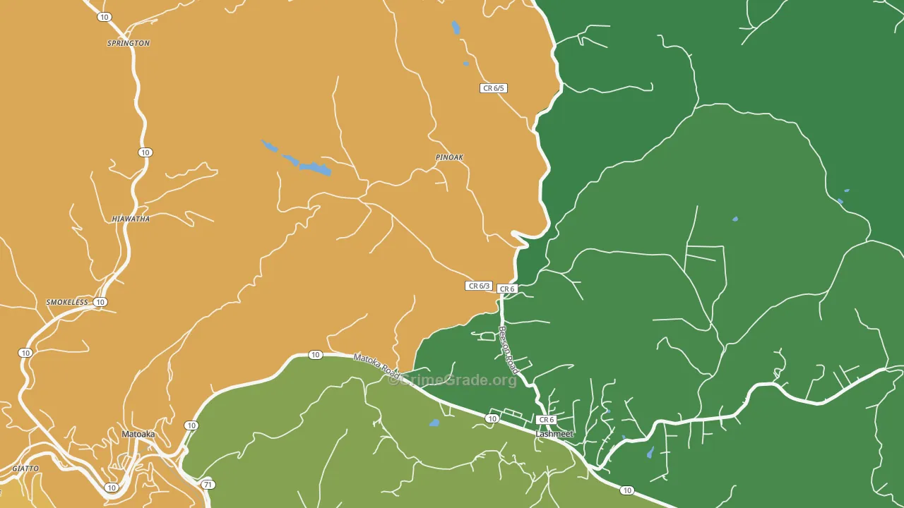 24733, WV Map of Drug-Related Crime Rates