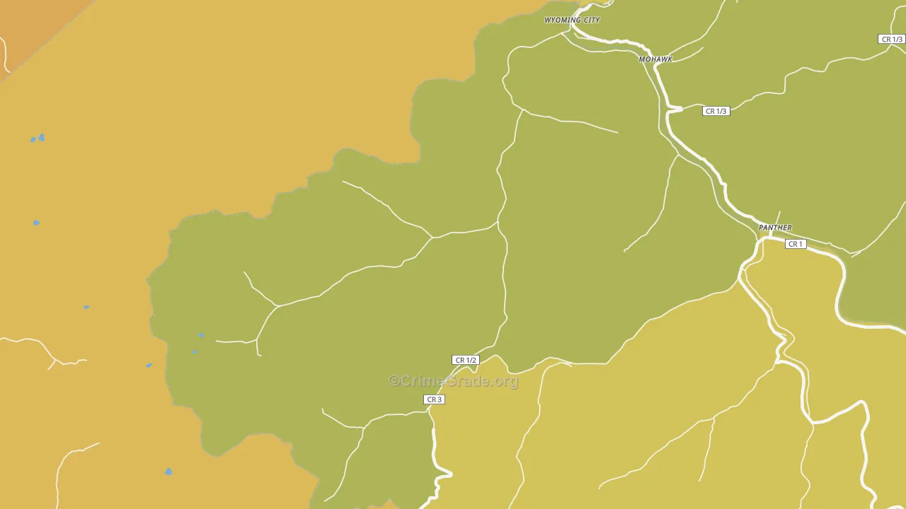 24862, WV Map of Drug-Related Crime Rates