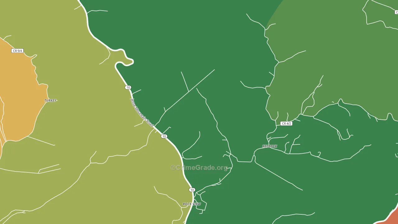 24880, WV Map of Drug-Related Crime Rates