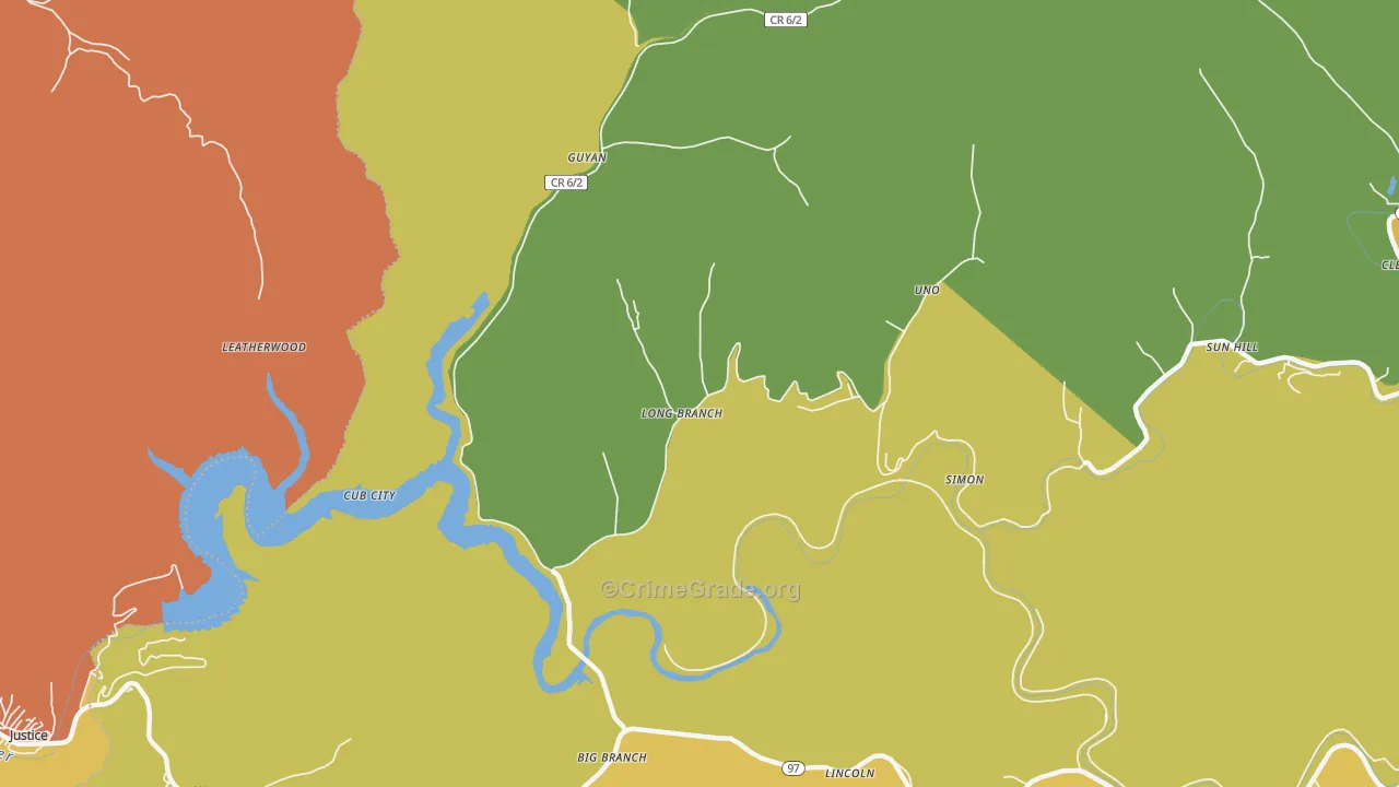 24882, WV Map of Drug-Related Crime Rates