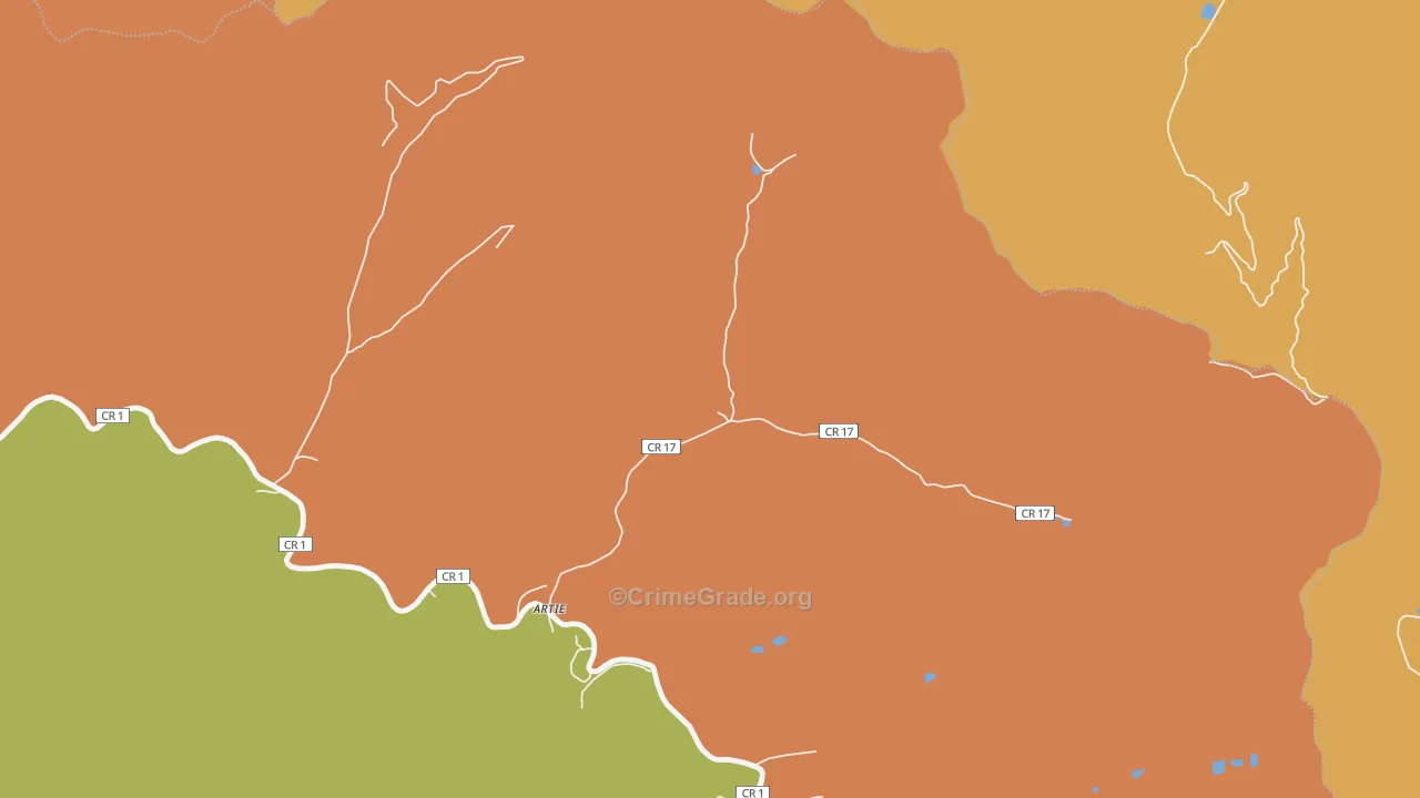 25008, WV Map of Drug-Related Crime Rates
