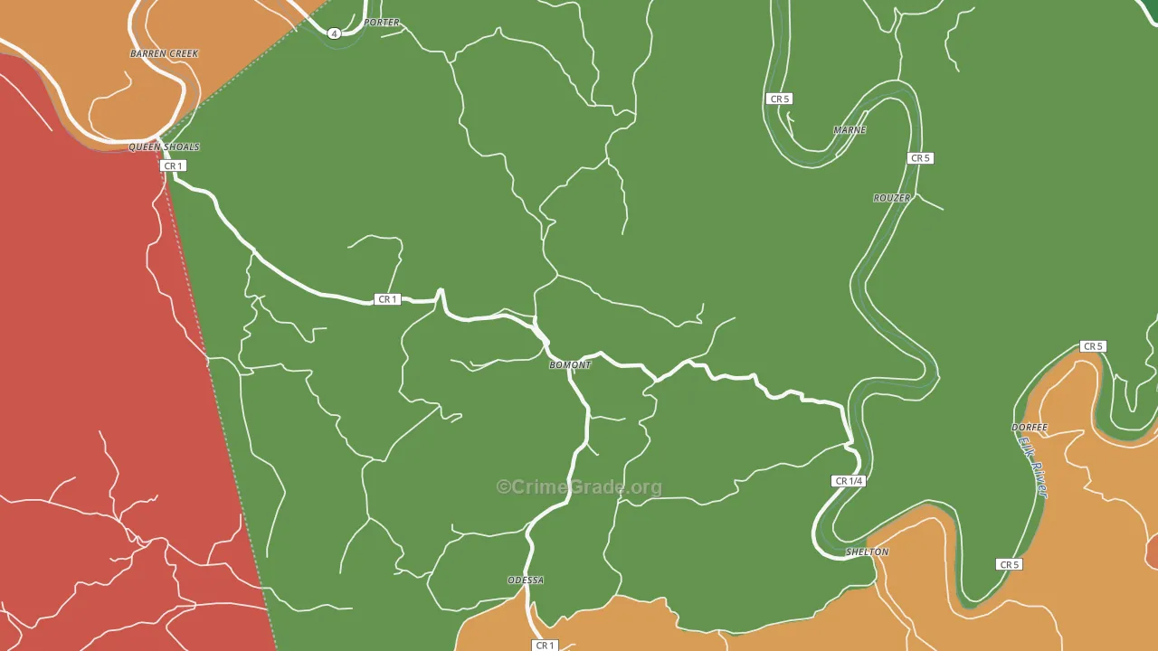 25030, WV Map of Drug-Related Crime Rates