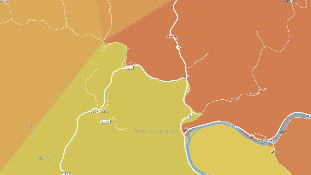 25059, WV Map of Drug-Related Crime Rates