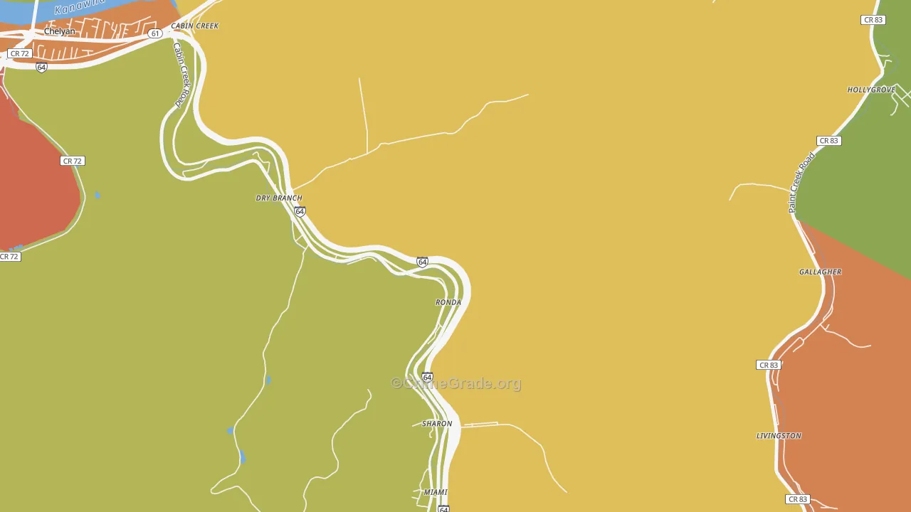 25061, WV Map of Drug-Related Crime Rates