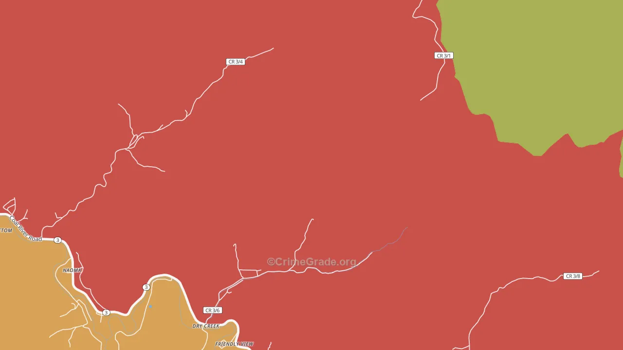 25062, WV Map of Drug-Related Crime Rates