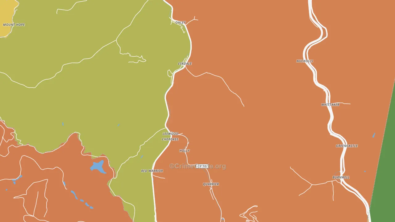 25075, WV Map of Drug-Related Crime Rates