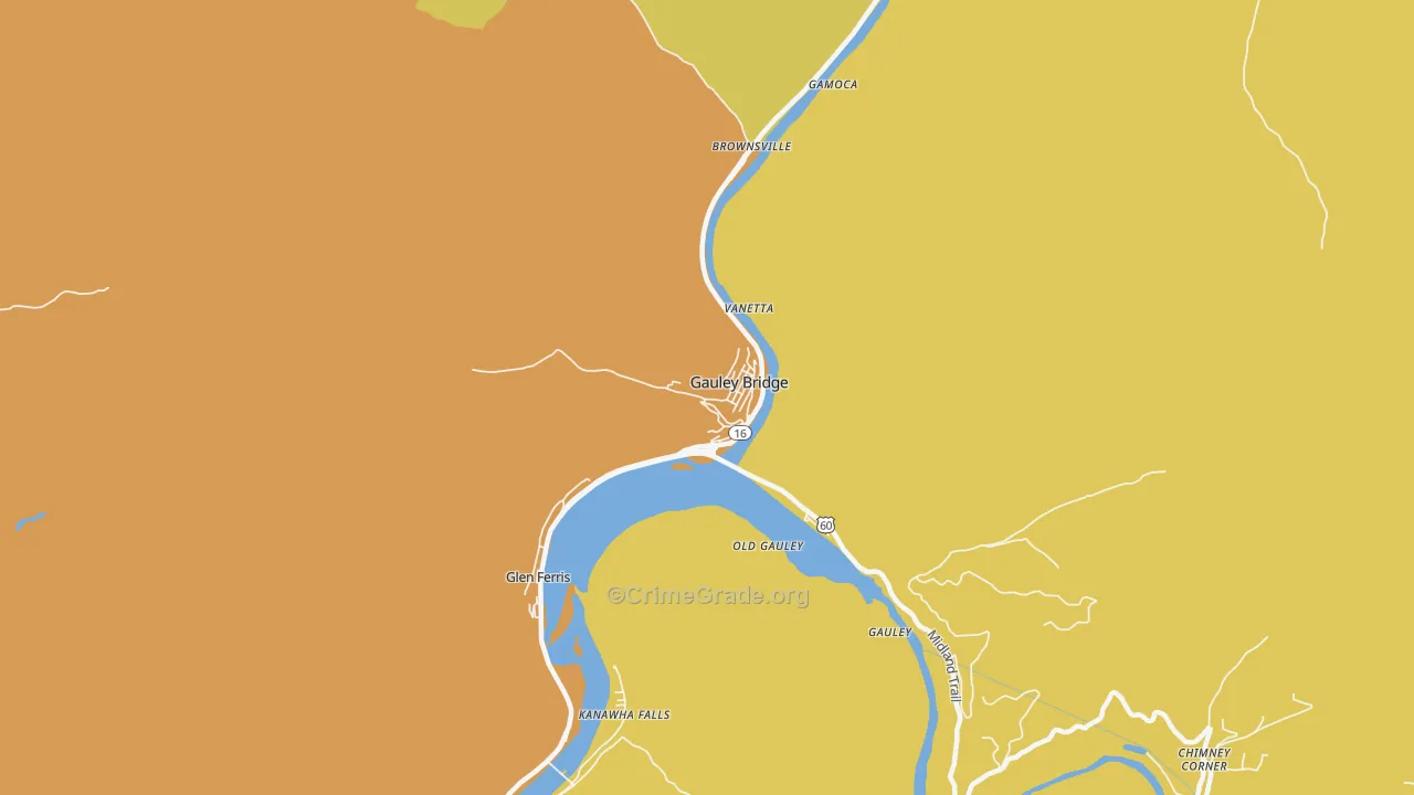 25085, WV Map of Drug-Related Crime Rates