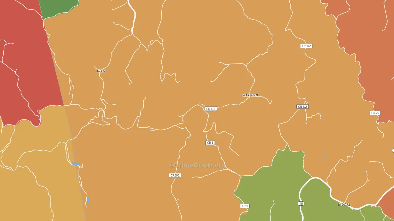 25088, WV Map of Drug-Related Crime Rates