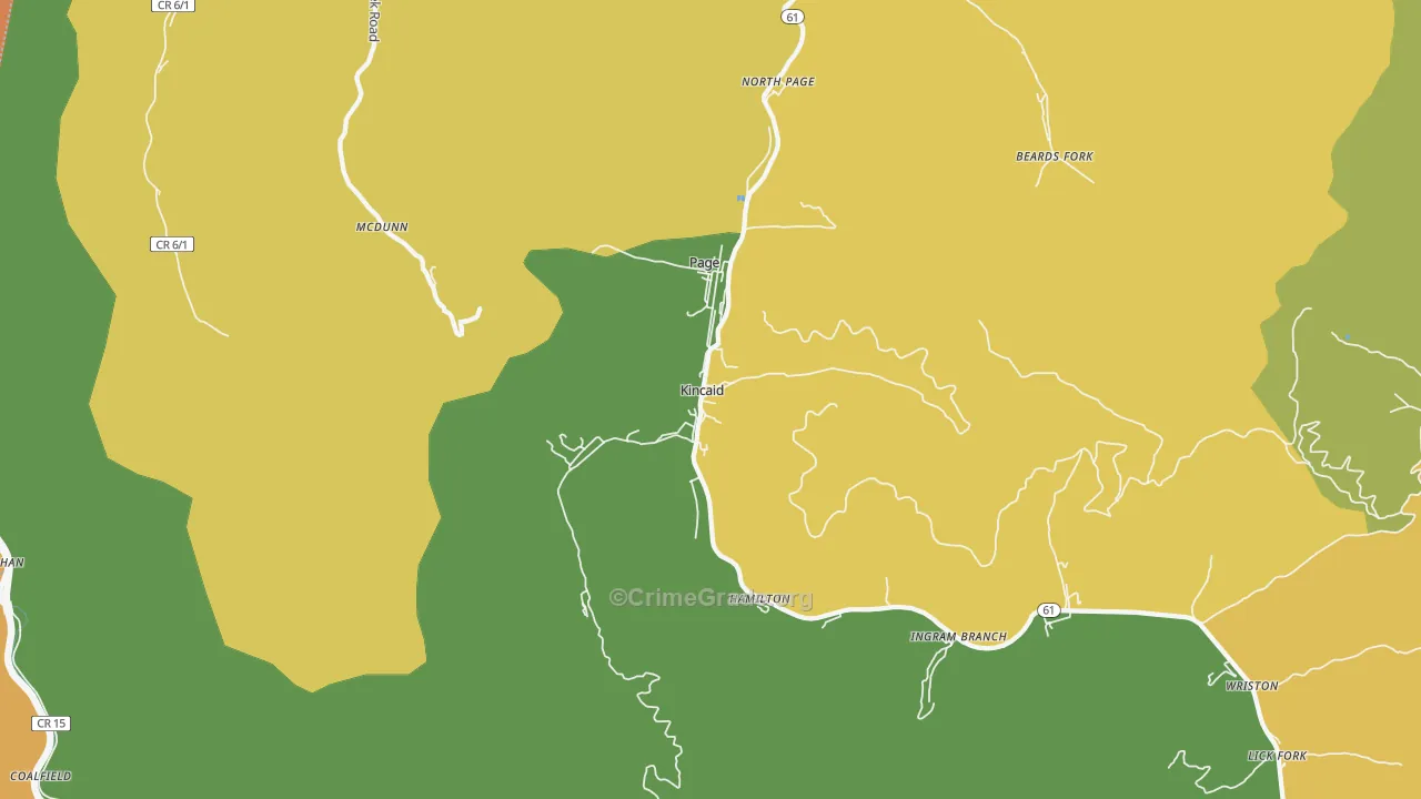 25119, WV Map of Drug-Related Crime Rates