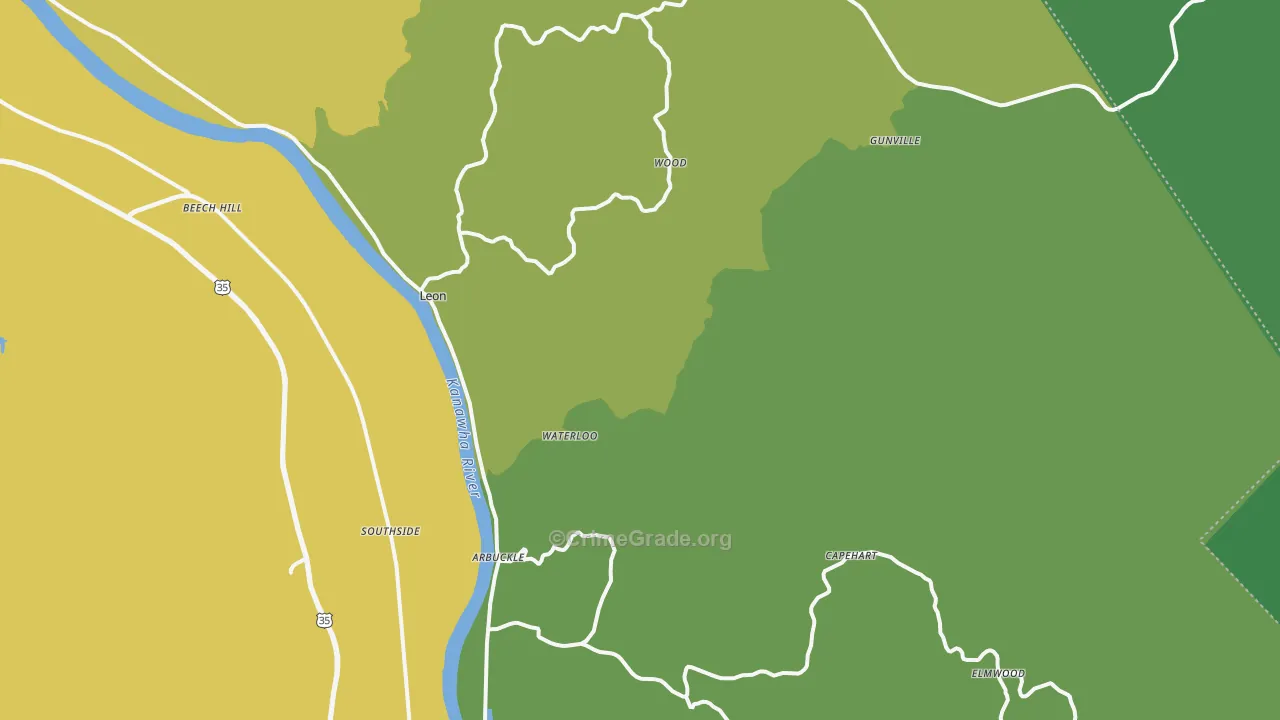 25123, WV Map of Drug-Related Crime Rates