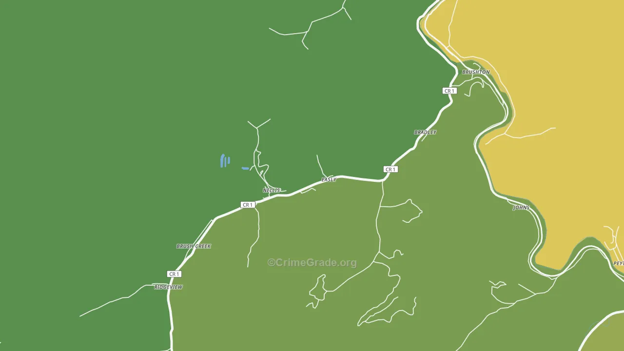 25142, WV Map of Drug-Related Crime Rates