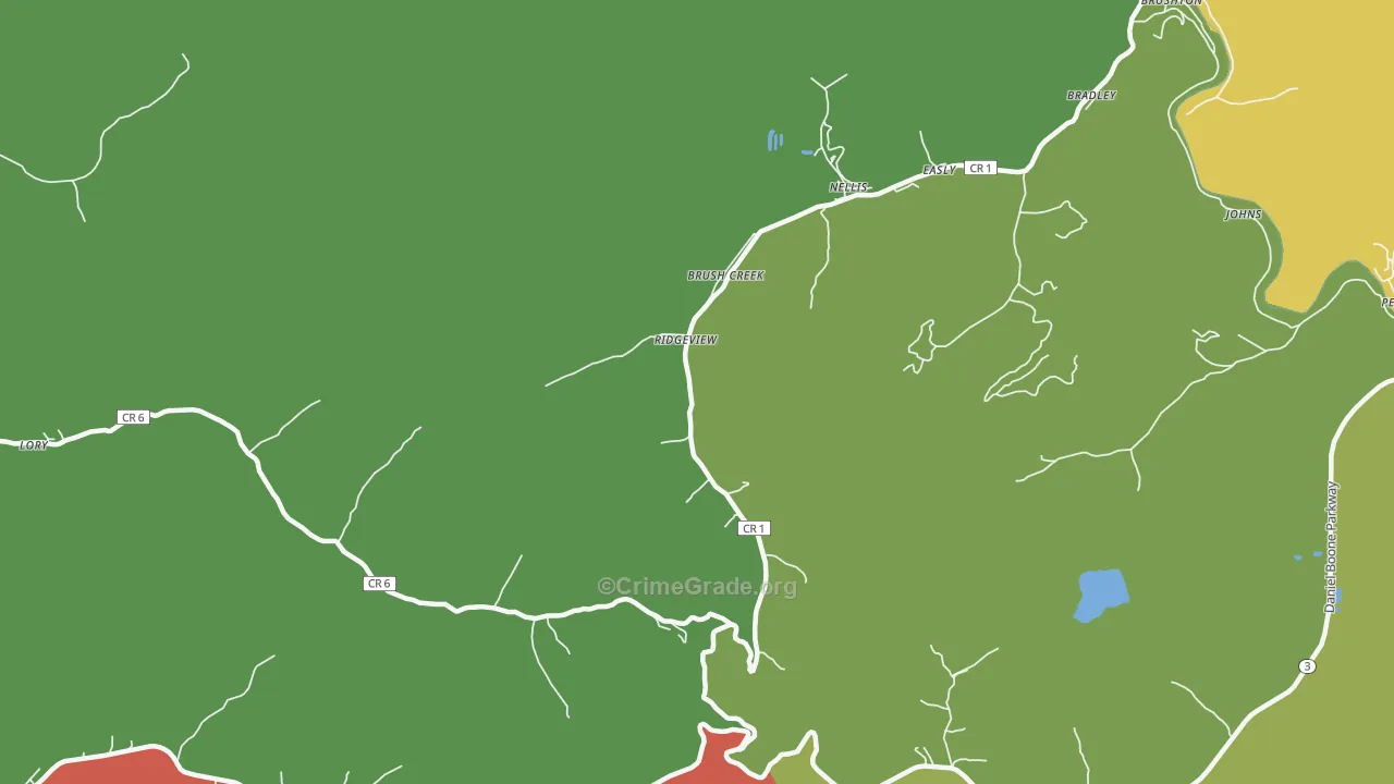 25169, WV Map of Drug-Related Crime Rates