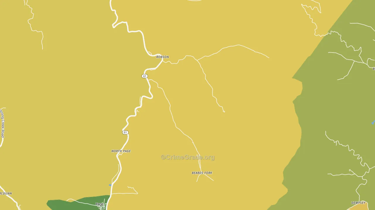 25173, WV Map of Drug-Related Crime Rates