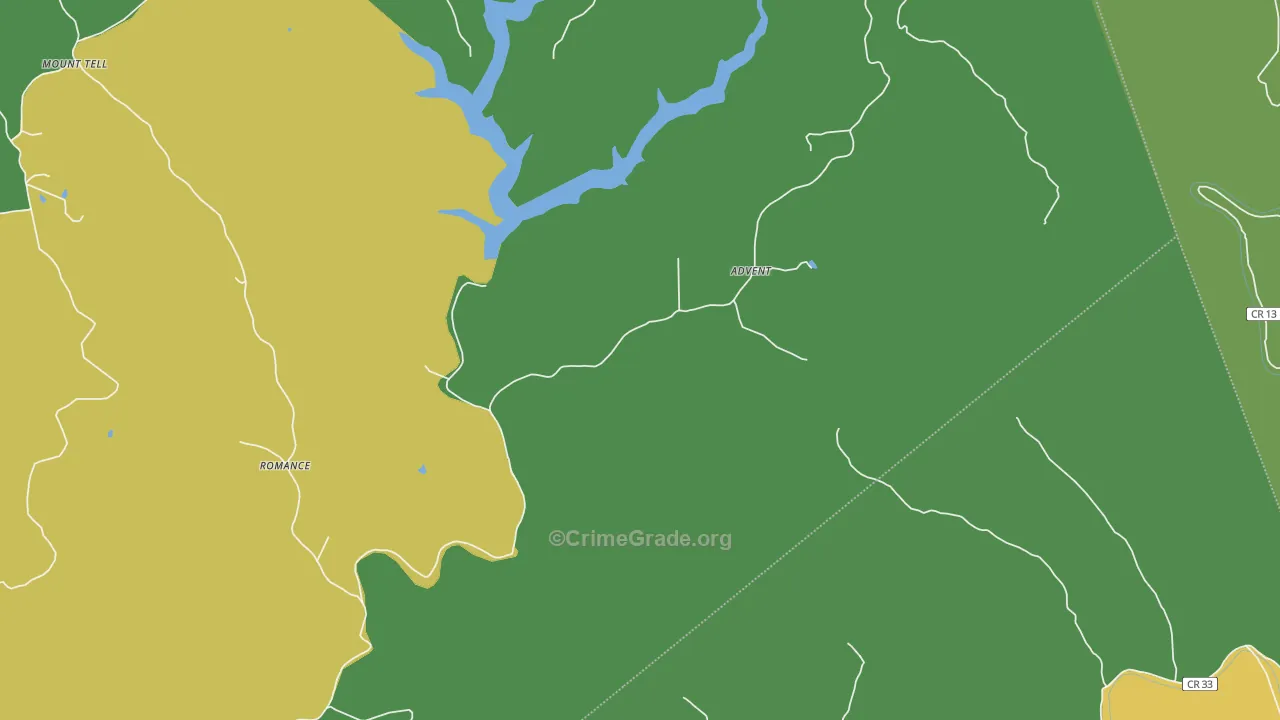 25231, WV Map of Drug-Related Crime Rates