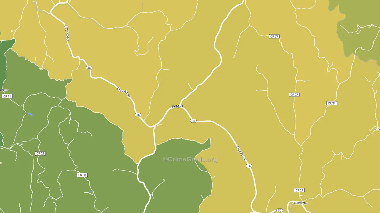 25251, WV Map of Drug-Related Crime Rates